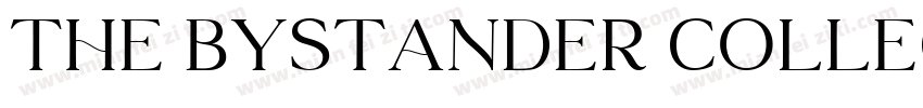 The Bystander Collection serif Regu字体转换